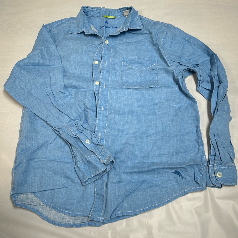 Tommy Bahama men’s button down size medium blue